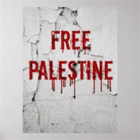 Free Palestine - painted Poster | Zazzle