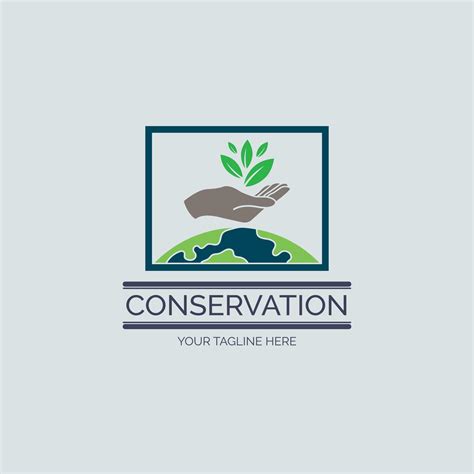 nature conservation logo template design for brand or company and other 8360161 Vector Art at ...