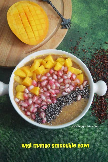 Ragi Mango Smoothie Bowl | Fingermillet Mango Smoothie Bowl | Ragi Recipes