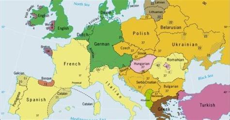 A more in depth look at the language families of Europe [993x1270] for ...