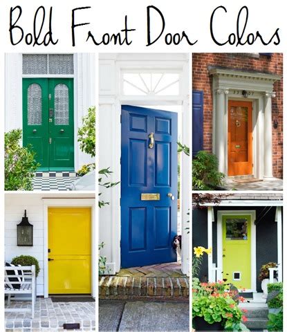 5 Bold Colors For The Front Door - Emily A. Clark