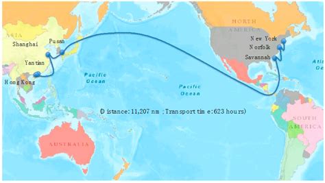 Shipping Route From China To Usa : Shipping Routes From China Cfc : Then they go northward ...