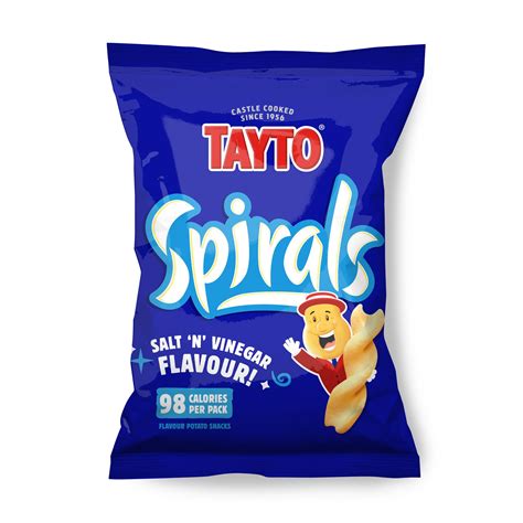 TAYTO SPIRALS SALT & VINEGAR 25g (36 PACK)