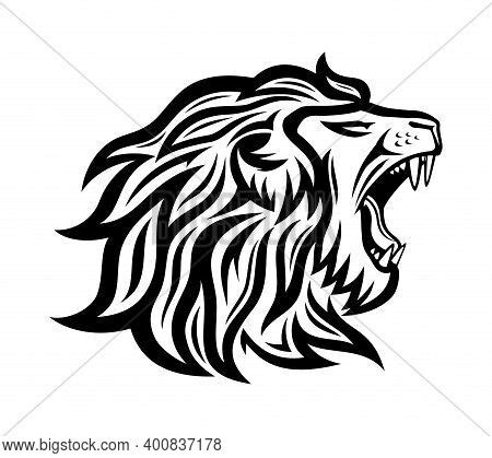 Black Roaring Lion Vector & Photo (Free Trial) | Bigstock