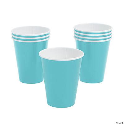 Light Blue Paper Cups