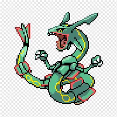 Pixel Art Rayquaza, Groudon, Kyogre, Sprite, Kyogre Et Groudon, Dragón ...