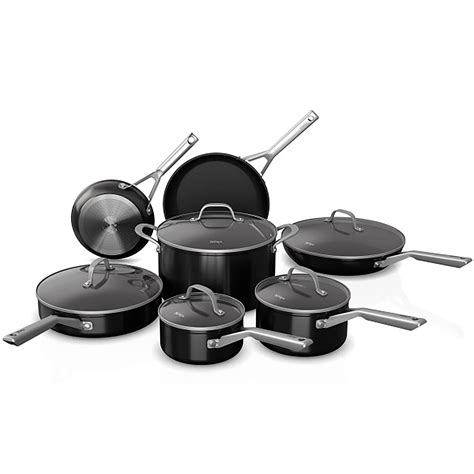 Ninja C19200 Foodi NeverStick 12-Piece Cookware Set, Black - Walmart.com - Walmart.com