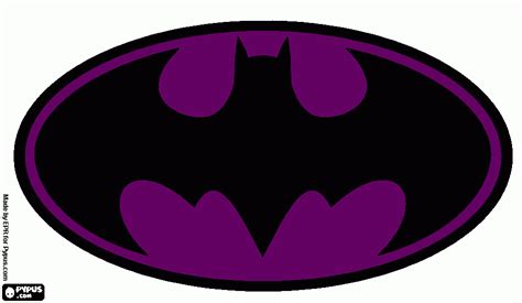 purple batman l coloring page, printable purple batman l