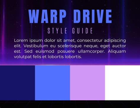 Warp Drive Style Guide – Plethora Creative for Authors