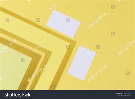 Blank White Rectangular Business Card On Stock Photo 2003412650 | Shutterstock