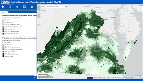 Virginia ConservationVision Recreational Model