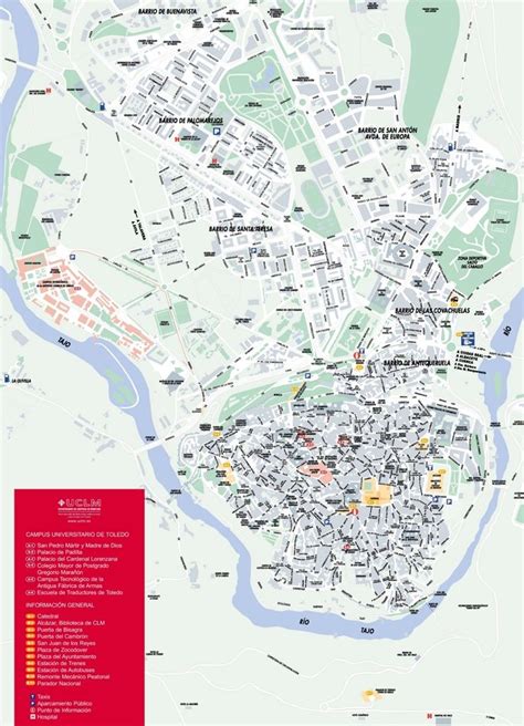 Toledo Spain Tourist Map - Best Tourist Places in the World