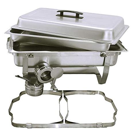 TigerChef Food Warmer - Chafing Dish Buffet Set - Chaffing Dishes Stainless Steel - 2 Chafer and ...