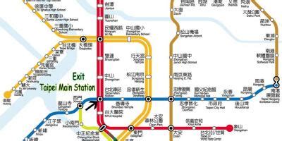 Taipei main station map - Taipei main train station map (Taiwan)