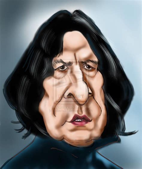 Alan Rickman as Serverus Snape by adavis57 on deviantART | Alan rickman, Snape, Caricature