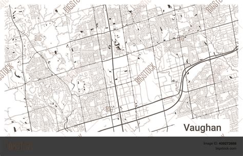 Map Vaughan City, Vector & Photo (Free Trial) | Bigstock