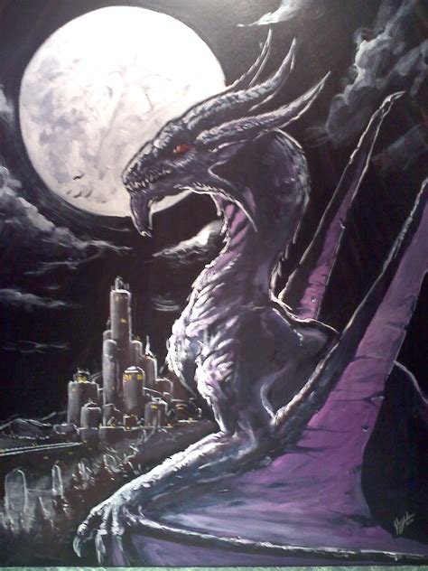 Dragon Painting Acrylic at PaintingValley.com | Explore collection of ...