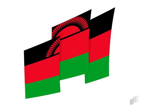 Malawi flag in an abstract ripped design. Modern design of the Malawi flag. 26120100 Vector Art ...