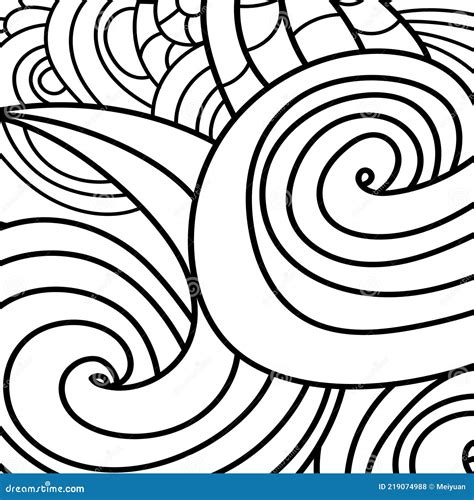 Zentangle Sand Swirl Pattern Background and Coloring Book, Coloring ...