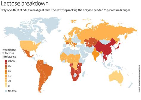 Lactose Intolerance World Map - Campus Map