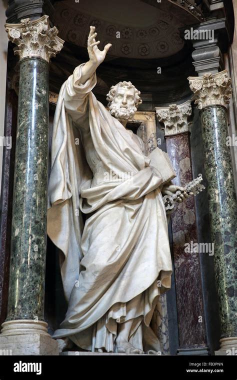 Statue of Saint Peter in the Basilica of Saint John Lateran church in ...