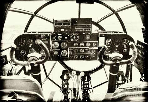 World War II Cockpit - Vintage Bomber Photograph by Dale Powell - Pixels