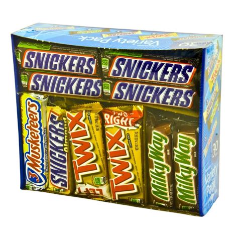 Mars Assorted Filled Candy Bars 30 Ct Carton 6/Case-Cartnut.com