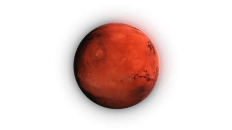 3D Render Big Red Mars Planet Background On Galaxy Space Star Field 3D ...