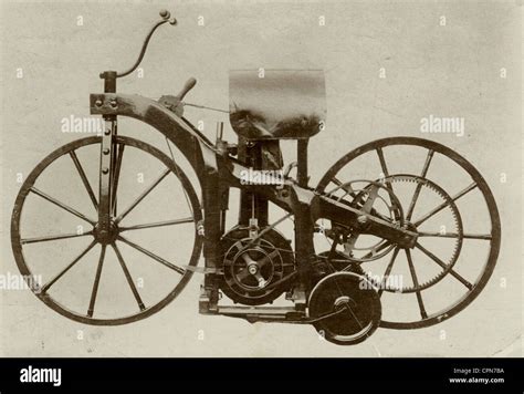 1885 german motorcycle hi-res stock photography and images - Alamy