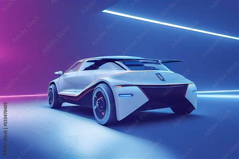 Electric car design Stock Illustration | Adobe Stock