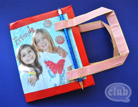 Upcycled Paper Bag Scrapbook Journal Tween Craft