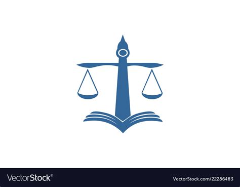 Law lawyer court logo Royalty Free Vector Image