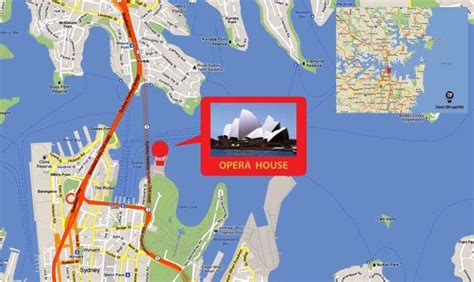 Opera House Sydney Australia Map