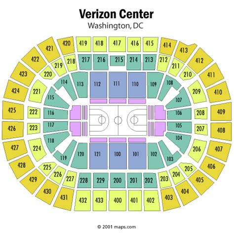 Capital One Arena Seating Chart, Views and Reviews | Washington Wizards