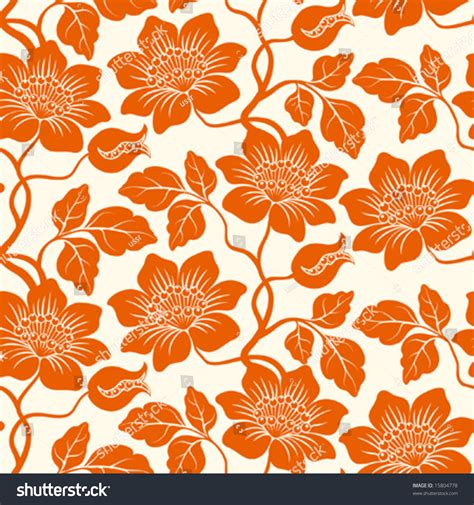 Seamless Floral Background Repeat Many Times Stock Vector (Royalty Free ...