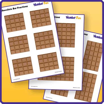 Chocolate Bar Fractions (download) | Number Fun