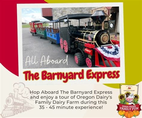 The Barnyard Express Train Ride Family Events | Oregon Dairy