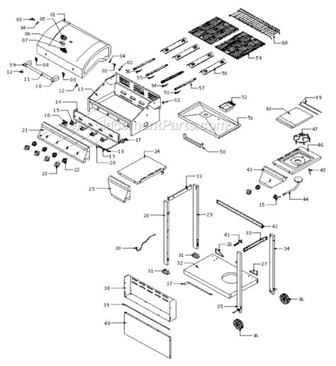 Grill Master 720-0697 Parts List and Diagram : eReplacementParts.com