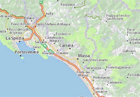 MICHELIN Carrara map - ViaMichelin