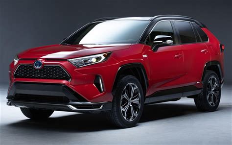 Download wallpapers Toyota RAV4 Plug-in Hybrid, 4k, studio, 2019 cars, crossovers, 2019 Toyota ...