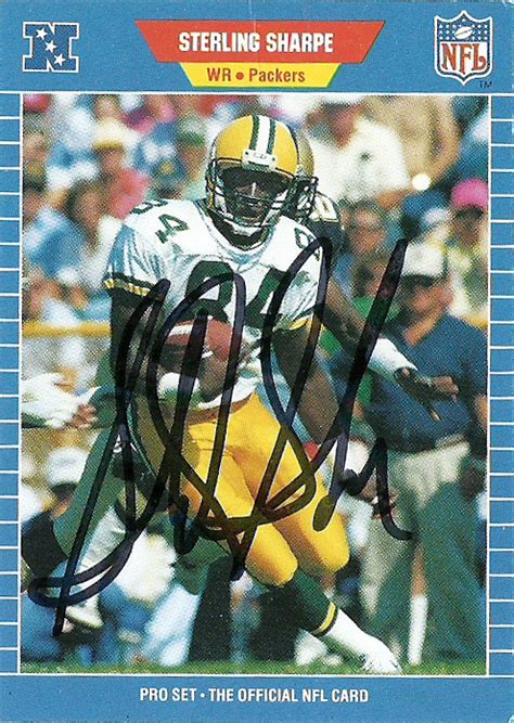 Sharpe, Sterling | The Football Autograph Encyclopedia