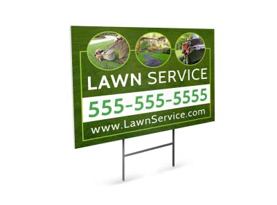 Lawn Care Yard Sign Templates | MyCreativeShop