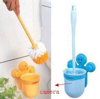 Motion Detection Hidden Toilet Brush bathroom Spy Camera DVR Support SD card capacity up to 32GB ...