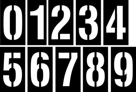 Number Stencils - 0-9 - Complete Set – Stencils Online