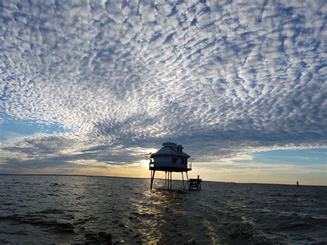 Sunset over the Middle Bay Lighthouse at Mobile Bay... photo from ...