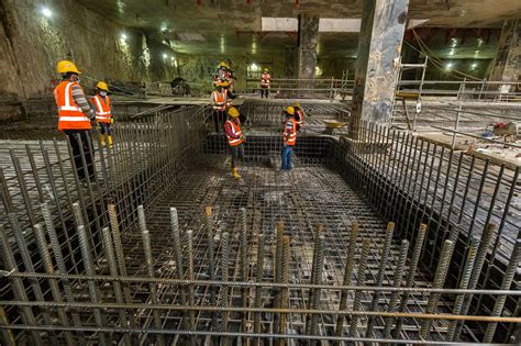 Pictures of Hospital Kuala Lumpur MRT station during construction