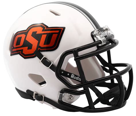 Oklahoma State Cowboys Riddell Mini Speed Helmet - Chrome Decal — Game ...