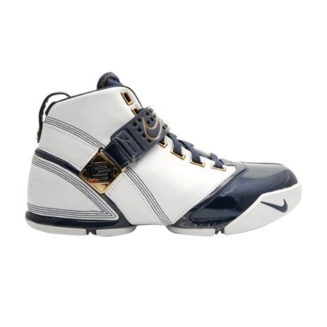 Zoom LeBron 5 'White Midnight Navy' - Nike - 317253 141 | GOAT