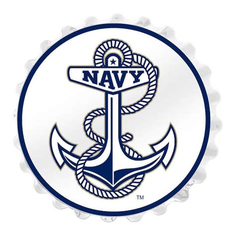 The Fan-Brand 19 in. Navy Midshipmen Anchor Plastic Bottle Cap ...