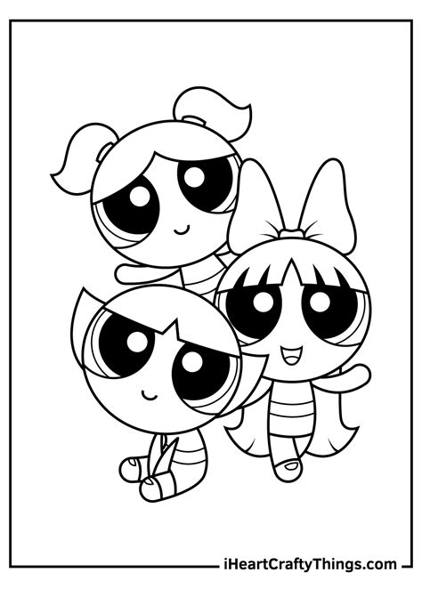 Powerpuff Girls Coloring Pages | Cartoon coloring pages, Coloring book art, Cute coloring pages